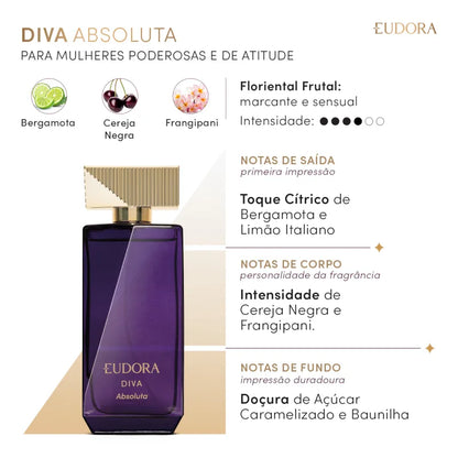 Diva Absoluta Desodorante Colônia 100ml - Eudora