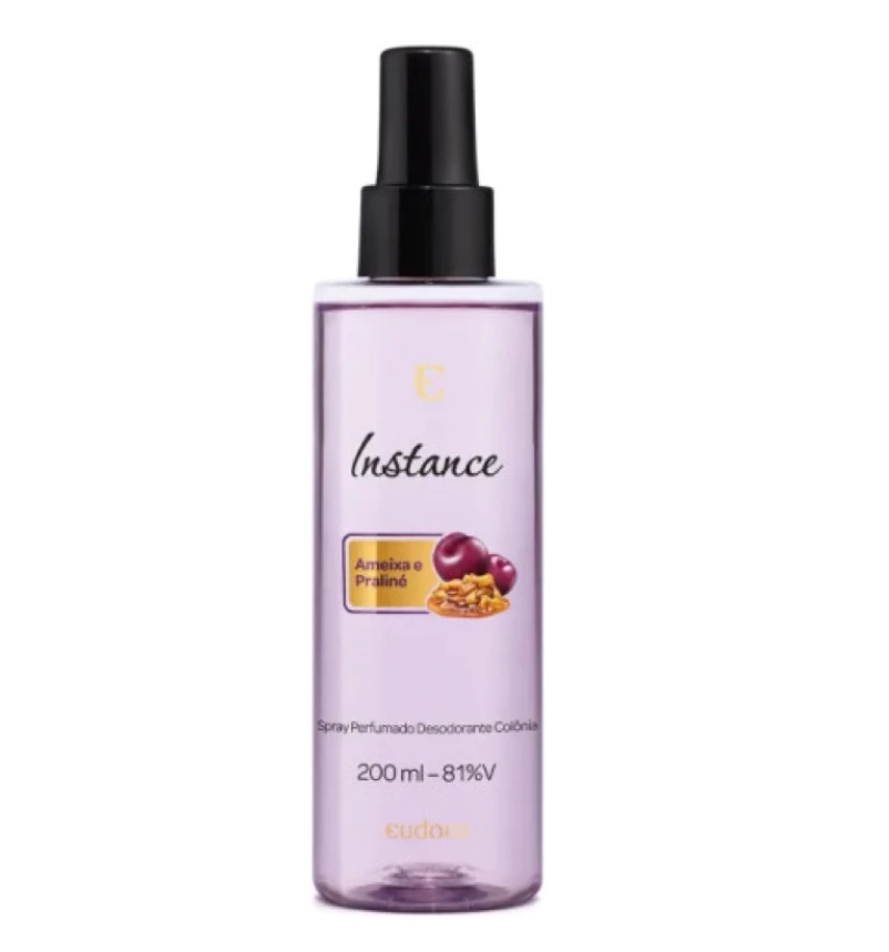 Instance Spray Desodorante Colônia Ameixa e Praliné 200ml - Eudora