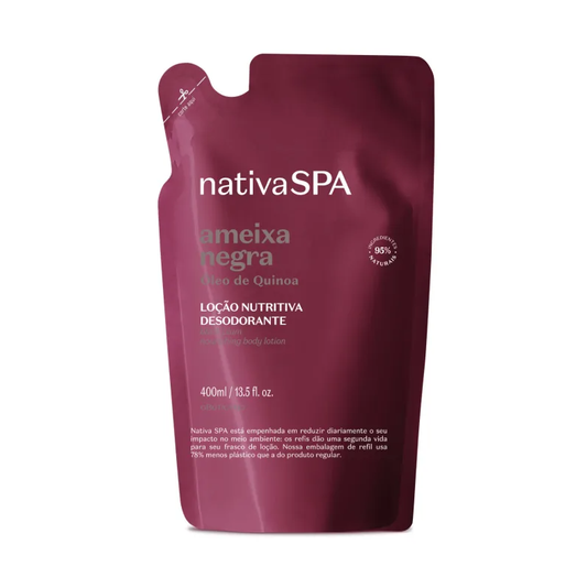 Refil Nativa Spa Loção Corporal Ameixa Negra 400ml - oBoticário