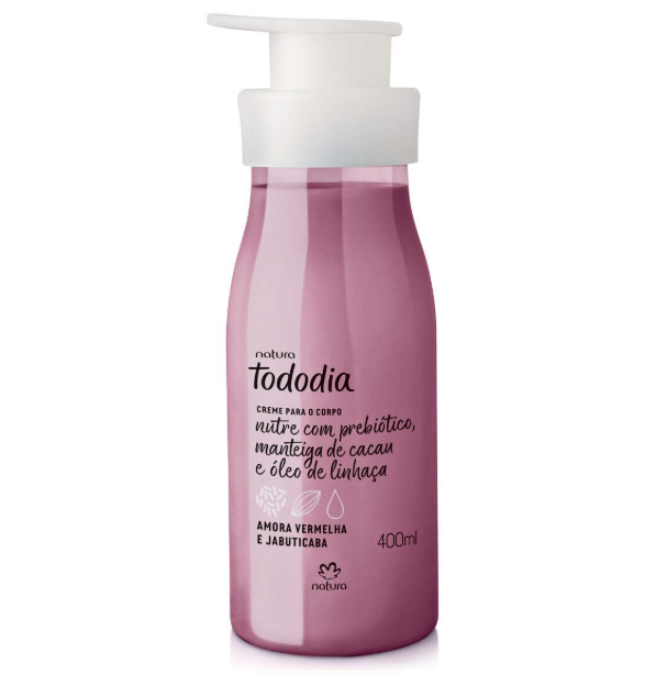 Creme Desodorante Nutritivo Tododia Amora Vermelha e Jabuticaba 400ml - Natura