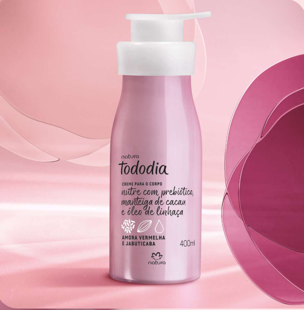 Creme Desodorante Nutritivo Tododia Amora Vermelha e Jabuticaba 400ml - Natura