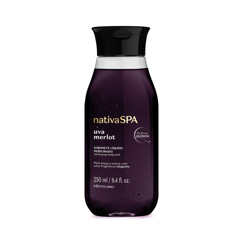 Sabonete Líquido Perfumado Nativa Spa Uva Merlot 250ml - o Boticário