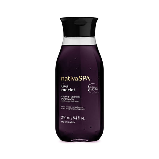 Sabonete Líquido Perfumado Nativa Spa Uva Merlot 250ml - o Boticário
