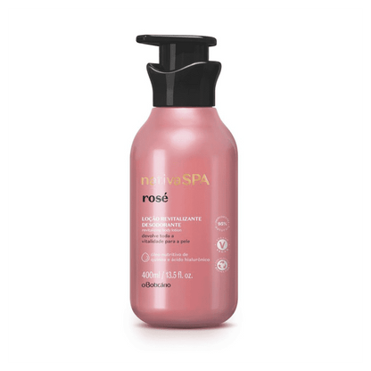 Loção Hidratante Revitalizante Corporal Nativa Spa Rosé 400ml - o Boticário