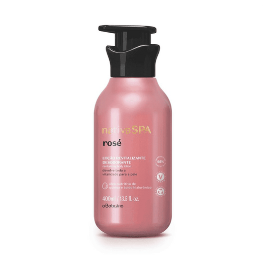 Loção Hidratante Revitalizante Corporal Nativa Spa Rosé 400ml - o Boticário