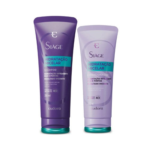 Combo Siàge Hidratação Micelar Shampoo  Condicionador – Eudora