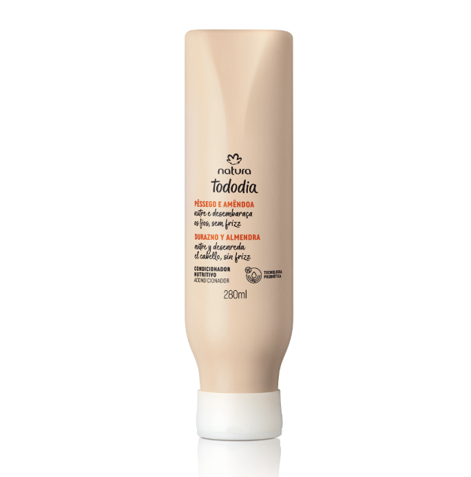 Tododia Condicionador Nutritivo Pêssego e Amêndoa 280 ml - Natura