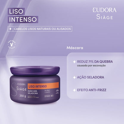 Máscara Capilar Siàge Liso Intenso 250g - Eudora