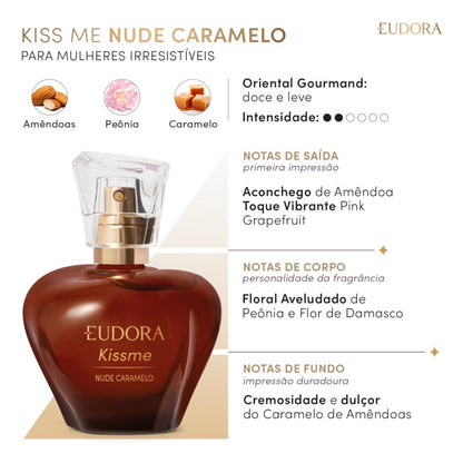 Kiss Me Nude Caramelo Deo Colônia 50ml Eudora