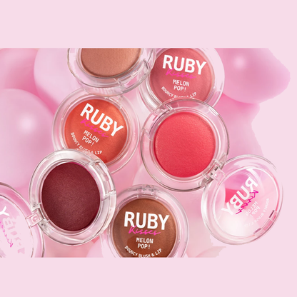 Melon Pop Blush e Lip Bouncy - Ruby Kisses