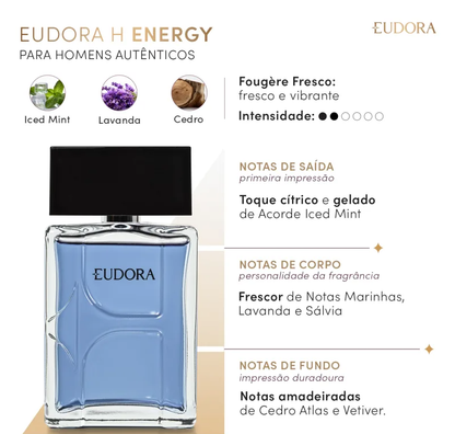 Eudora H Energy Desodorante Colônia 100ml - Eudora