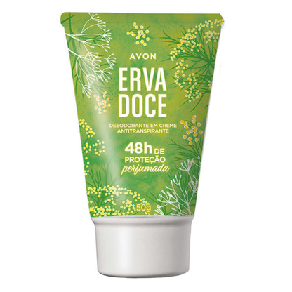 Desodorante em Creme Bisnaga Antitranspirante 50g Avon
