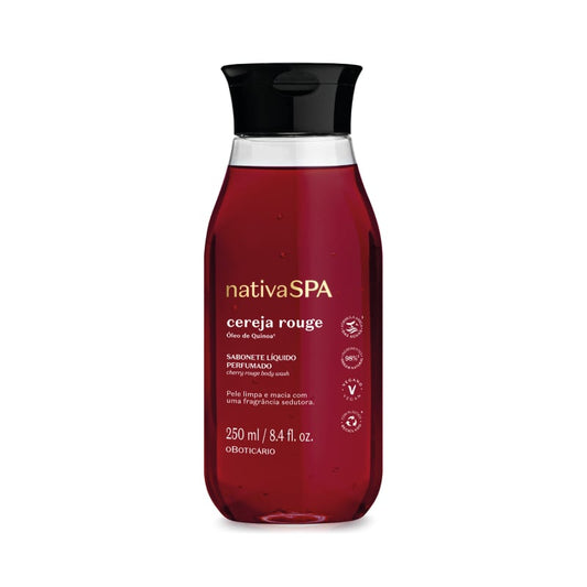 Sabonete Líquido Perfumado Nativa Spa Cereja Rouge 250ml - o Boticário