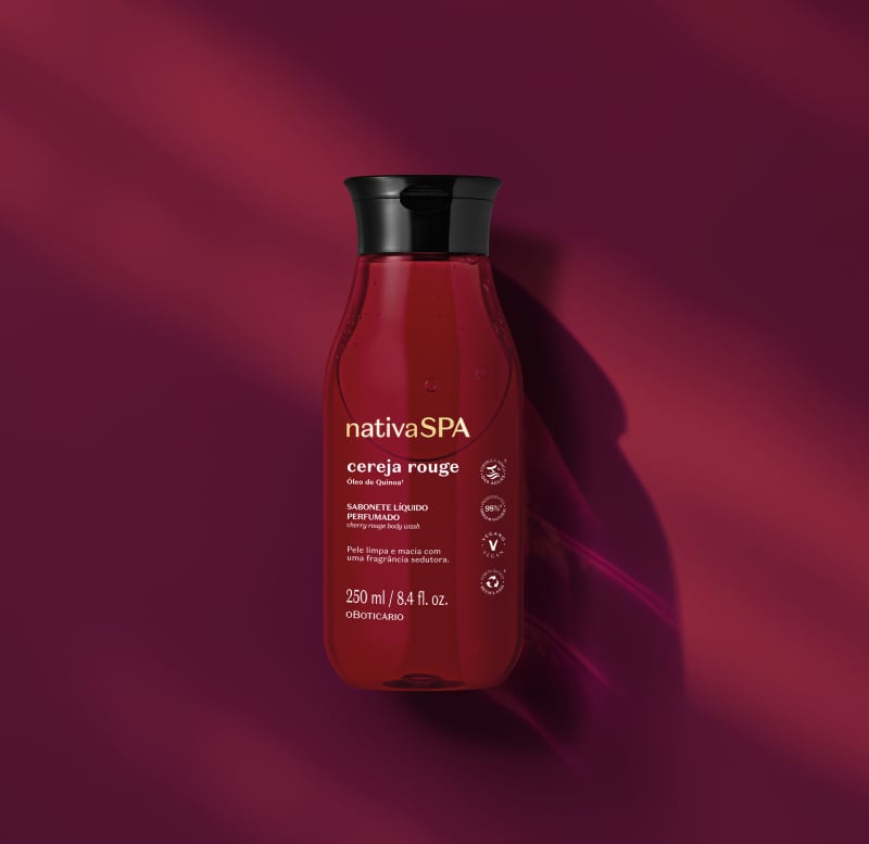 Sabonete Líquido Perfumado Nativa Spa Cereja Rouge 250ml - o Boticário