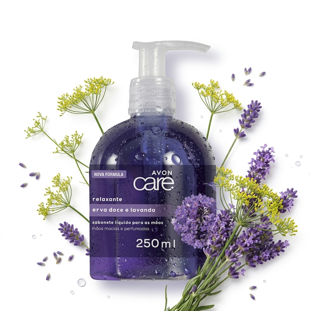 Sabonete Líquido para as Mãos Care Erva Doce e Lavanda 250ml - Avon