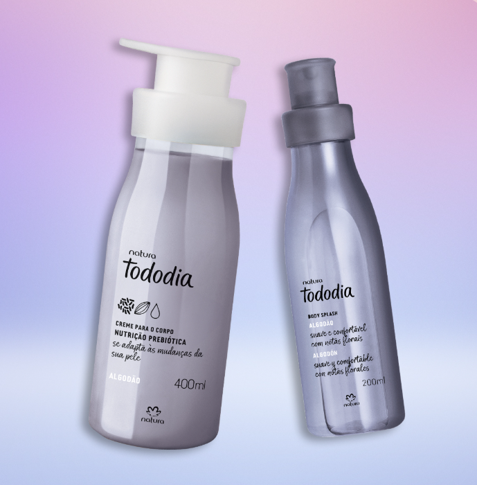 Kit Tododia Algodão (Creme Hidratante + Body Splash) - Natura
