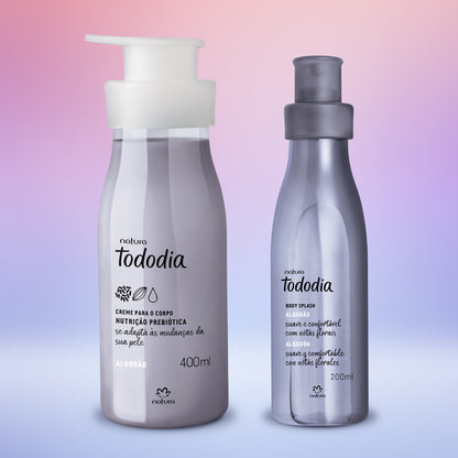 Kit Tododia Algodão (Creme Hidratante + Body Splash) - Natura