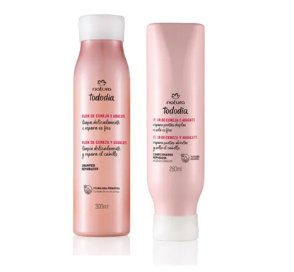 Kit Shampoo E Condicionador Tododia Flor de Cereja e Abacate - Natura