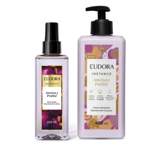 Kit Instance Ameixa e Praliné (Spray 200ml + Hidratante 400ml) - Eudora