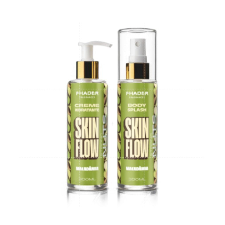 Combo Body Splash Fhader 200ml + Creme Hidratante Fhader 200ml Macadâmia