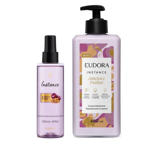 Kit Instance Ameixa e Praliné (Spray 200ml + Hidratante 400ml)