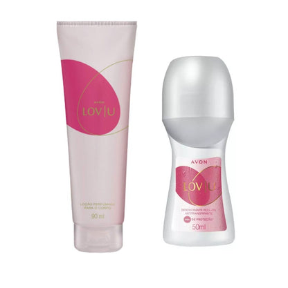 Kit LOV|U (Loção Perfumada + Desodorante Roll-On) - Avon