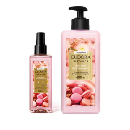 Kit Instance Macaron e Framboesa (Spray 200ml + Hidratante 400ml)