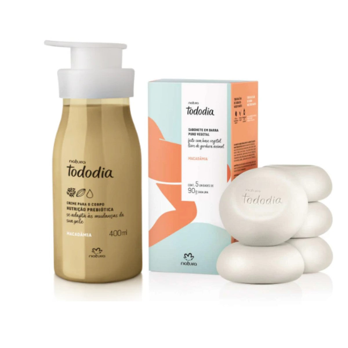 Kit Tododia Macadamia (Creme Hidratante + Sabonete) - Natura