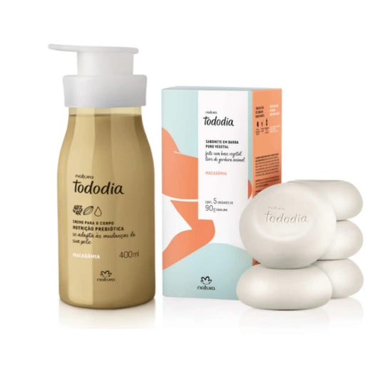 Kit Tododia Macadamia (Creme Hidratante + Sabonete) - Natura