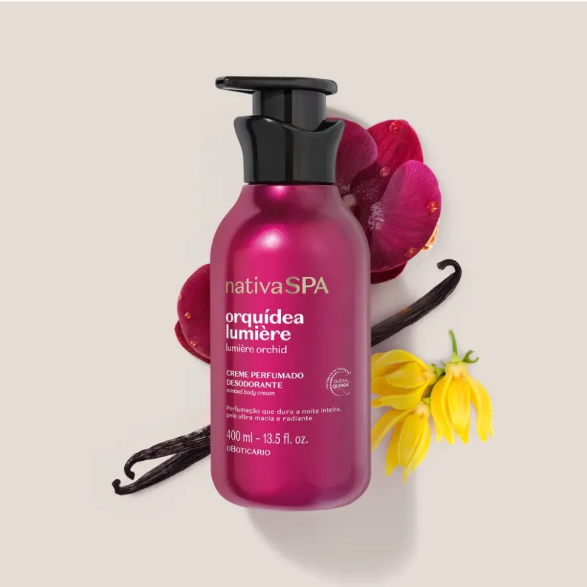 Loção Hidratante Corporal Nativa Spa Orquídea Lumiére 400ml - oBoticário