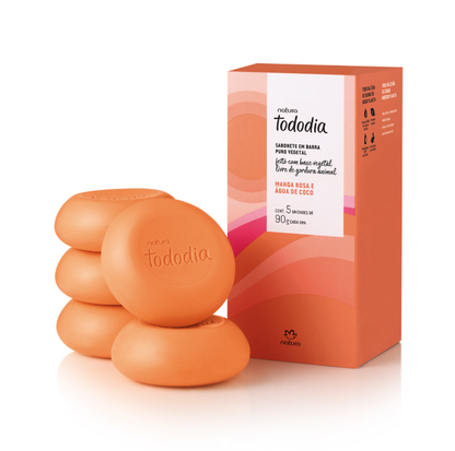 Sabonete em Barra Puro Vegetal Tododia (5 unidades) - Natura