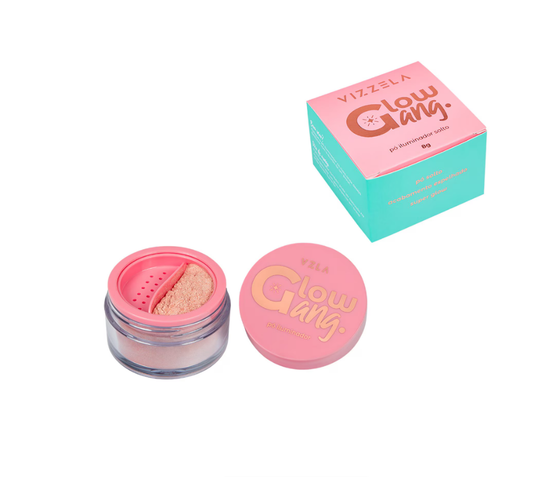 Pó Iluminador Facial e Corporal Glow Gang  (8g)- Vizzela