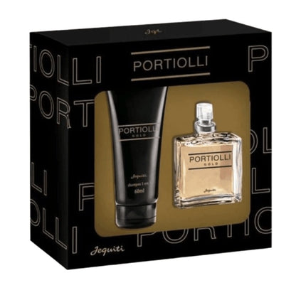 Estojo Portiolli Gold (shampoo 3 em 1 60ml + colonia 25ml) -  Jequiti