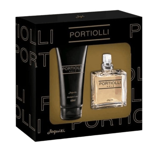 Estojo Portiolli Gold (shampoo 3 em 1 60ml + colonia 25ml) -  Jequiti