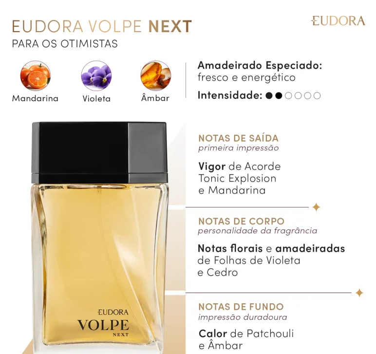 Volpe Next Desodorante Colônia 100ml - Eudora
