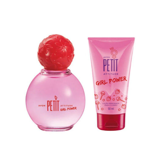 Kit Petit Colônia Feminina Girl Power + Loção Corporal Girl Power (50ml)