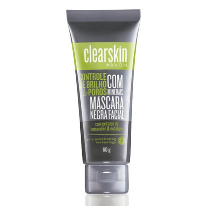 Combo ClearSkin Máscara Facial Negra com Carvão + Sabonete Barra Purificante Carvão (2 itens) Avon