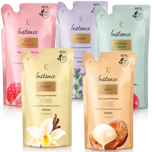 Refil Loção Desodorante Hidratante Corporal Instance 350ml