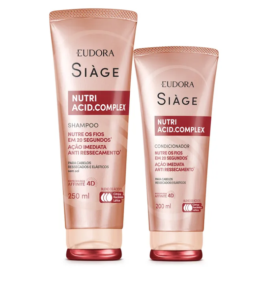 Combo Siàge Nutri Acid.Complex: Shampoo 250ml + Condicionador - 200ml