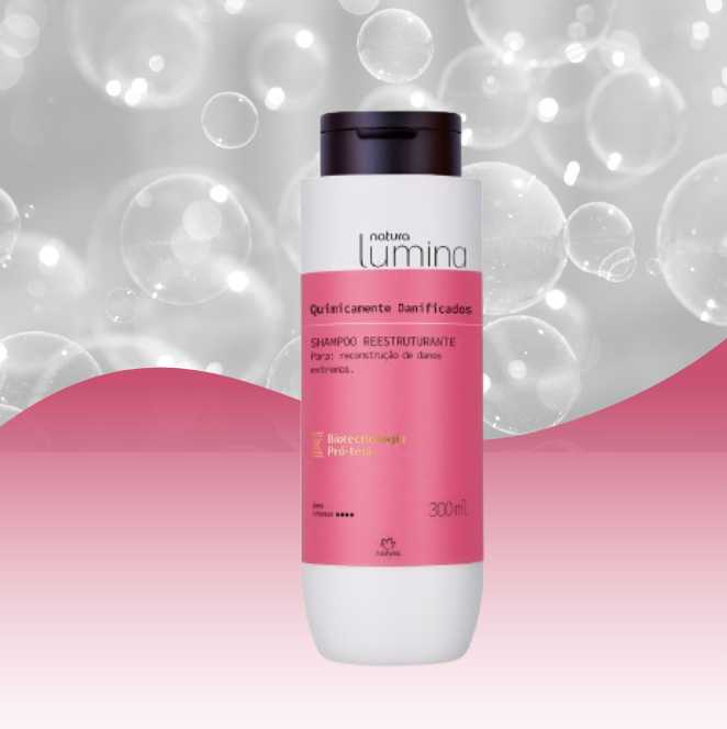 Lumina Shampoo Reestruturante Cabelos Quimicamente Danificados 300ml - Natura