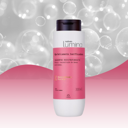 Lumina Shampoo Reestruturante Cabelos Quimicamente Danificados 300ml - Natura