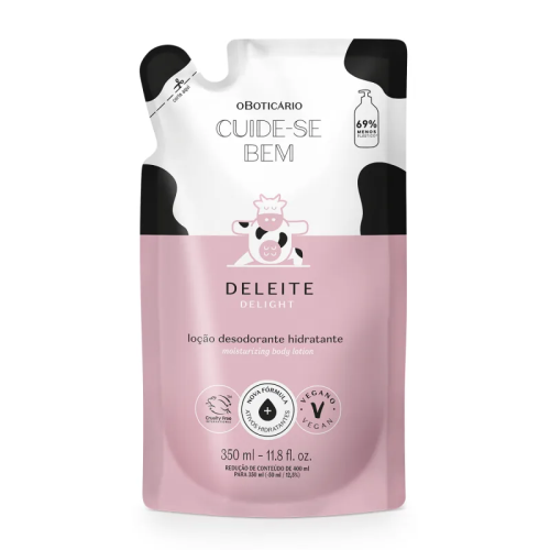 Refil Loção Hidratante Corporal Cuide-se Bem Deleite 350ml - O Boticário