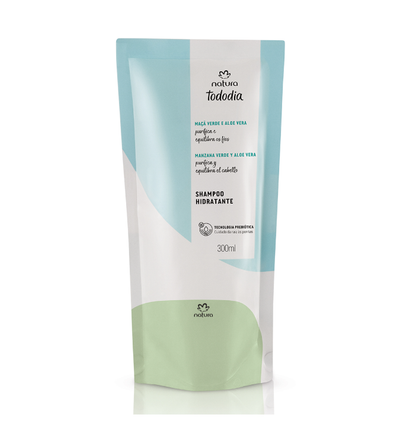 Tododia REFIL Shampoo Hidratante Maçã Verde e Aloe Vera 300ml - Natura