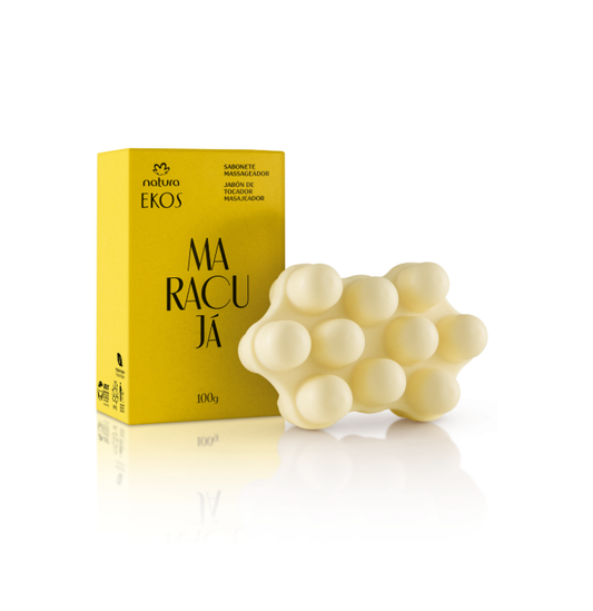 Sabonete em Barra Massageador Puro Vegetal Ekos Maracujá 1und (100g) - Natura