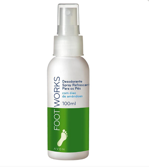 Footworks Spray Desodorante Reparador Para os Pés 100ml - Avon