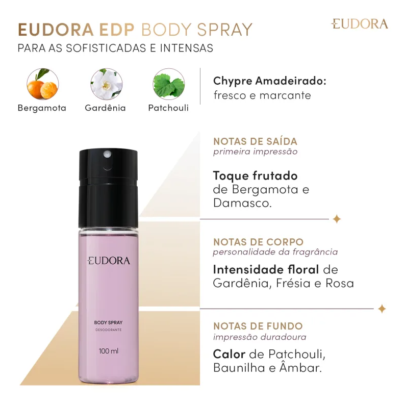 Desodorante Body Spray Eudora 100ml - Eudora