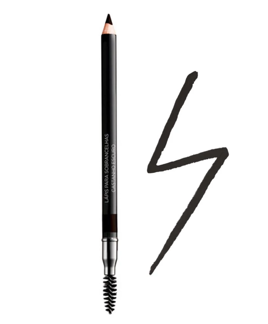 Lápis para Sobrancelhas True 2 em 1 Cor Castanho Escuro 1,2g - Avon