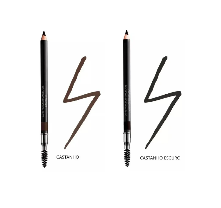 Lápis para Sobrancelhas True 2 em 1 Cor Castanho Escuro 1,2g - Avon