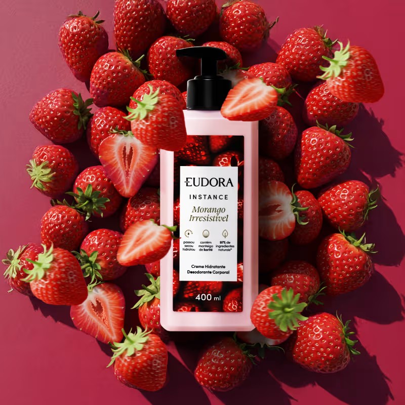 Hidratante corporal Morango Irresistivel instance 400ml - Eudora