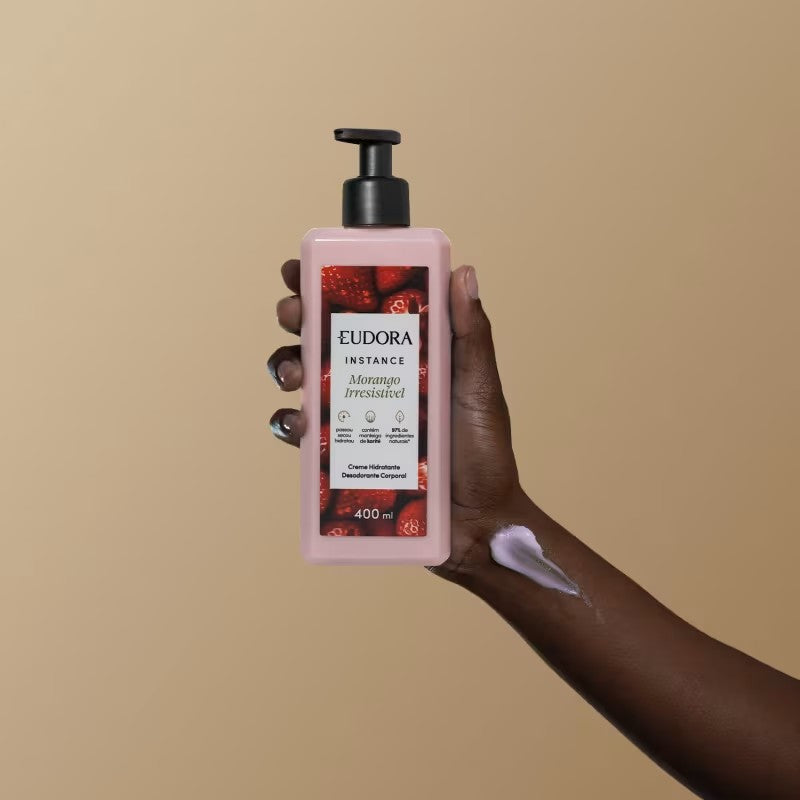 Hidratante corporal Morango Irresistivel instance 400ml - Eudora